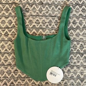 Princess Polly Green Bustier